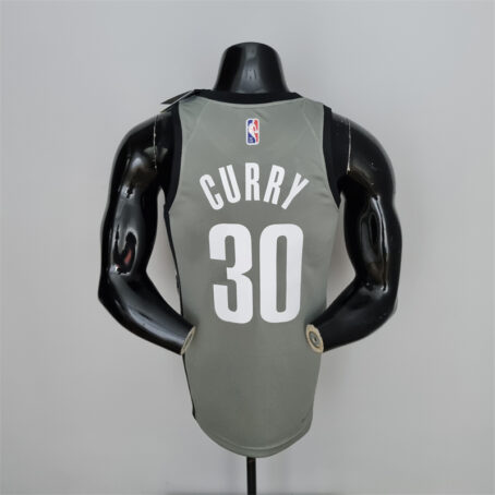 Camisa Regata NBA Brooklyn Nets City – Cinza – #30 Curry - 75 Anos - Imagem 9