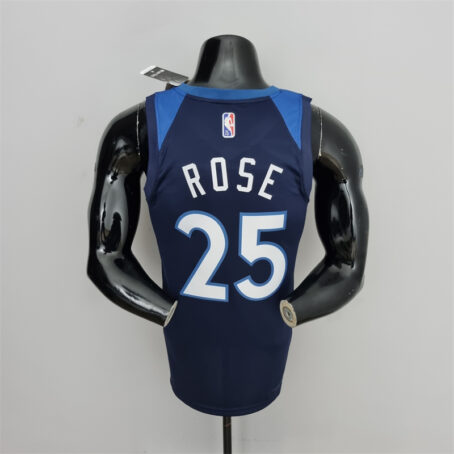 Camisa Regata NBA Minnesota Timberwolves – Azul – #25 Rose – 75 Anos - Imagem 8
