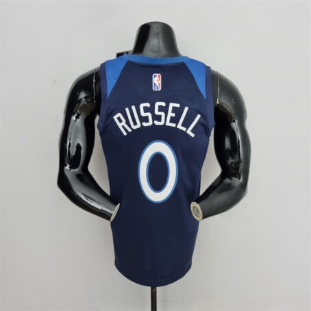 Camisa Regata NBA Minnesota Timberwolves – Azul – #0 Russel – 75 Anos - Imagem 8