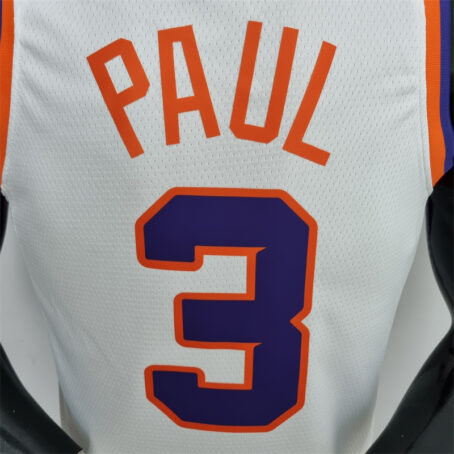 Camisa Regata NBA Phoenix Suns – Branca – #3 Paul – 75 Anos - Imagem 8
