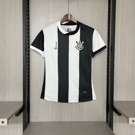 Camisa Corinthians III - Feminina - Preta/Branca - 24/25