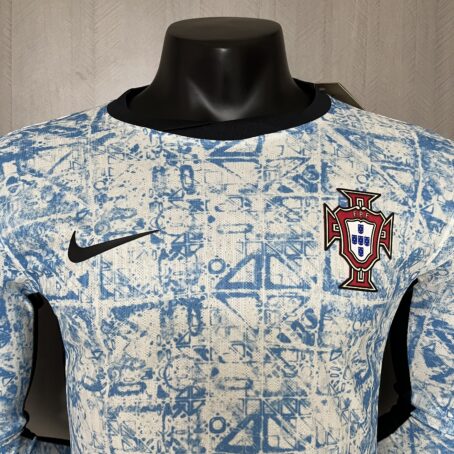 Camisa Portugal Longa - Modelo Jogador - Branca - 24/25 - Imagem 2