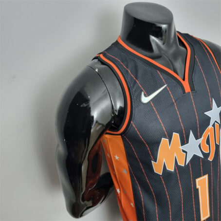 Camisa Regata NBA Orlando Magic City – Preta – #1 McGrady – 2022 - Imagem 5