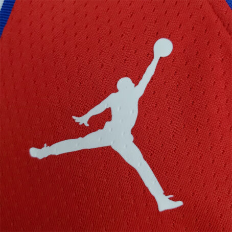 Camisa Regata NBA Philadelphia 76ers – Vermelha – #0 Maxey – 2021 - Imagem 4