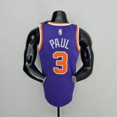 Camisa Regata NBA Phoenix Suns – Roxa – #3 Paul – 75 Anos - Imagem 9
