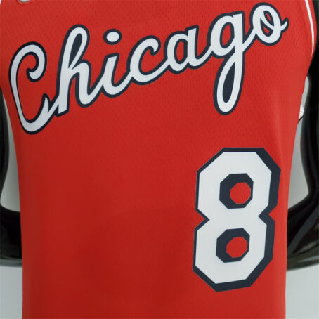 Camisa Regata NBA Chicago Bulls – Vermelha – #8 Lavine – 75 Anos - Imagem 2
