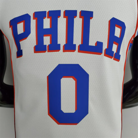 Camisa Regata NBA Philadelphia 76ers – Branca – #0 Maxey – 75 Anos - Imagem 2