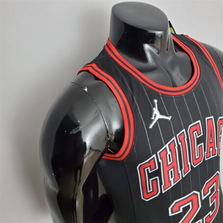 Camisa Regata NBA Chicago Bulls – Preta – #23 Jordan - 75 Anos - Imagem 5