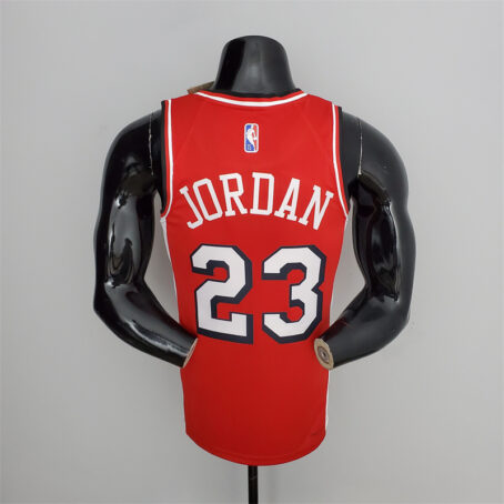 Camisa Regata NBA Chicago Bulls – Vermelha – #23 Jordan – 75 Anos - Imagem 9