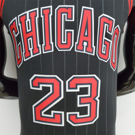 Camisa Regata NBA Chicago Bulls – Preta – #23 Jordan - 75 Anos - Imagem 2