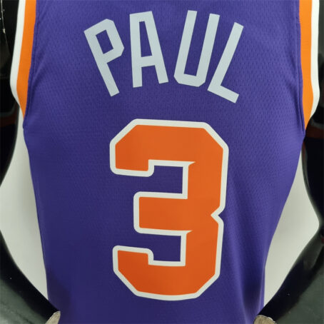 Camisa Regata NBA Phoenix Suns – Roxa – #3 Paul – 75 Anos - Imagem 8