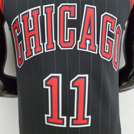 Camisa Regata NBA Chicago Bulls – Preta – #11 DeRozan - 75 Anos - Imagem 2