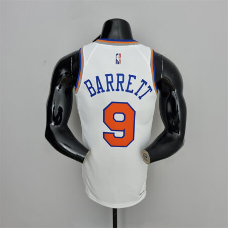 Camisa Regata NBA New York Knicks – Branca – #9 Barrett – 75 Anos - Imagem 8