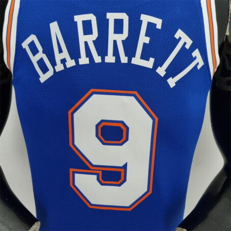 Camisa Regata NBA New York Knicks – Azul – #9 Barrett – 75 Anos - Imagem 7