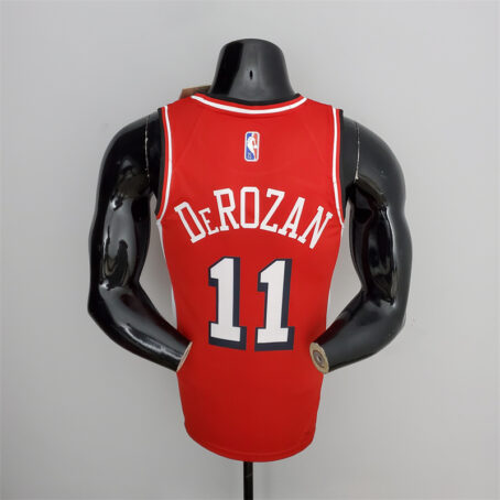 Camisa Regata NBA Chicago Bulls – Vermelha – #11 DeRozan – 75 Anos - Imagem 9