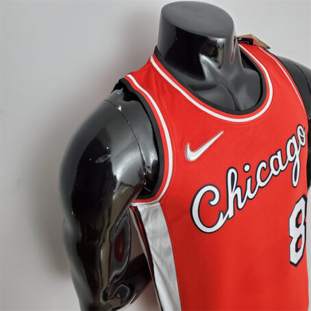Camisa Regata NBA Chicago Bulls – Vermelha – #8 Lavine – 75 Anos - Imagem 5