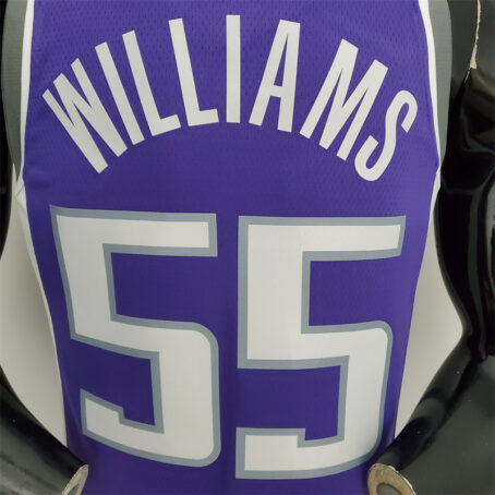 Camisa Regata NBA Kings – Roxa – #55 Williams – 75 Anos - Imagem 8