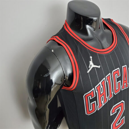 Camisa Regata NBA Chicago Bulls – Preta – #2 Ball - 75 Anos - Imagem 5