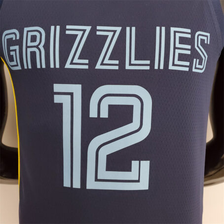 Camisa Regata NBA Memphis Grizzlies – Azul – #12 Morant – 75 Anos - Imagem 2