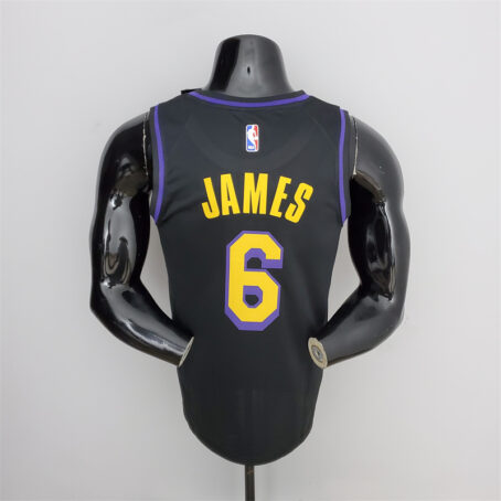 Camisa Regata NBA Los Angeles Lakers – Preta – #6 James – 2021 - Imagem 8