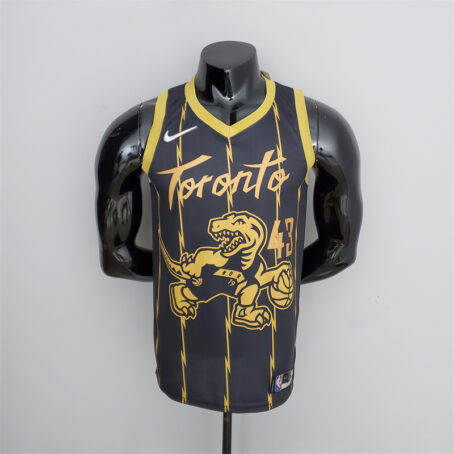 Camisa Regata NBA Toronto Raptors – Preta – #43 Siakam – 2022