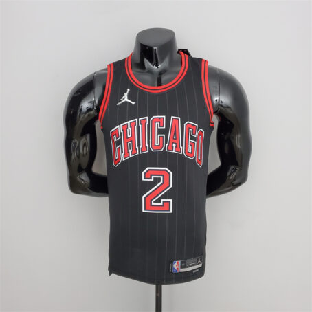 Camisa Regata NBA Chicago Bulls – Preta – #2 Ball - 75 Anos