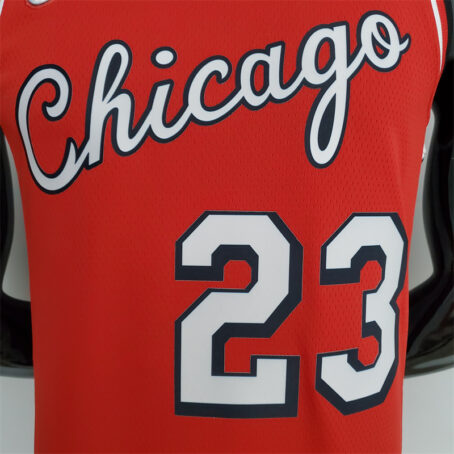 Camisa Regata NBA Chicago Bulls – Vermelha – #23 Jordan – 75 Anos - Imagem 2