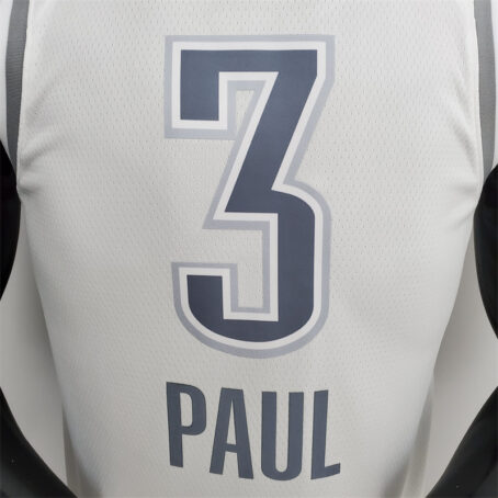Camisa Regata NBA Oklahoma City Thunder – Branca – #3 Paul – 75 Anos - Imagem 8