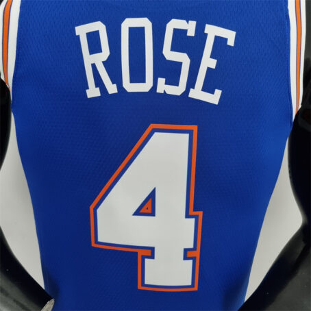 Camisa Regata NBA New York Knicks – Azul – #4 Rose – 75 Anos - Imagem 7
