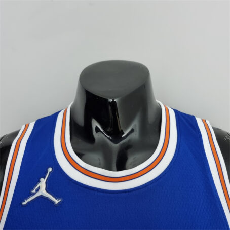 Camisa Regata NBA New York Knicks – Azul – #9 Barrett – 75 Anos - Imagem 3