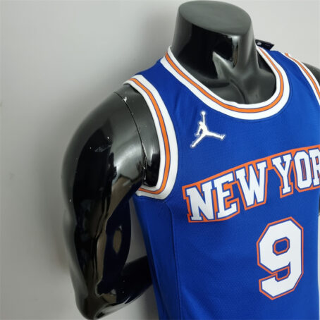 Camisa Regata NBA New York Knicks – Azul – #9 Barrett – 75 Anos - Imagem 5