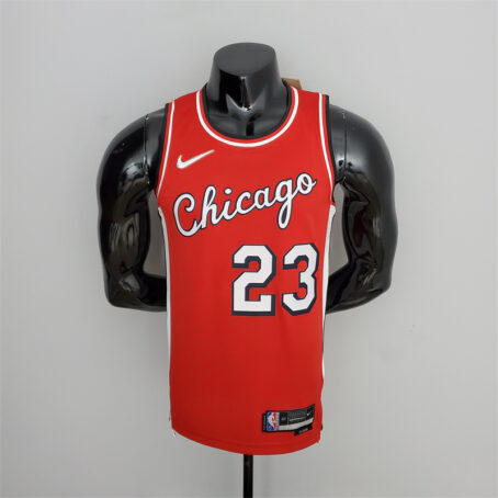 Camisa Regata NBA Chicago Bulls – Vermelha – #23 Jordan – 75 Anos