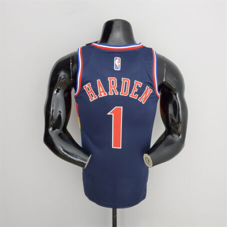 Camisa Regata NBA Philadelphia 76ers – Azul – #1 Harden – 2022 - Imagem 9
