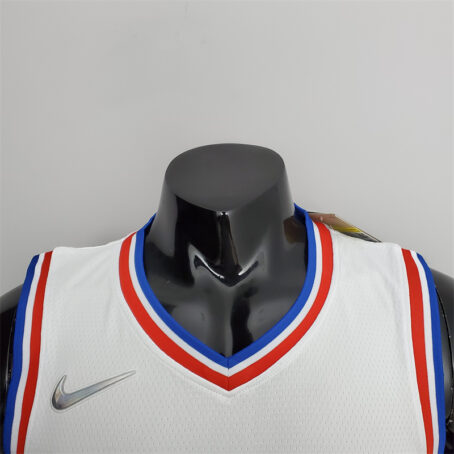 Camisa Regata NBA Philadelphia 76ers – Branca – #1 Harden – 75 Anos - Imagem 3