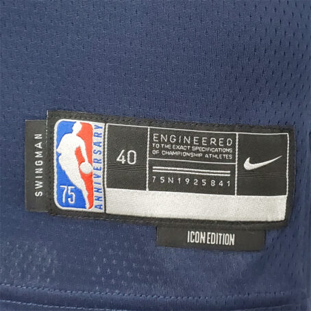 Camisa Regata NBA Memphis Grizzlies – Azul – #12 Morant – 75 Anos - Imagem 6
