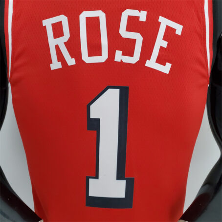 Camisa Regata NBA Chicago Bulls – Vermelha – #1 Rose – 75 Anos - Imagem 8