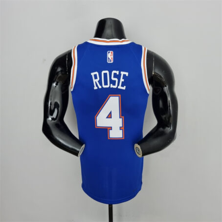Camisa Regata NBA New York Knicks – Azul – #4 Rose – 75 Anos - Imagem 8