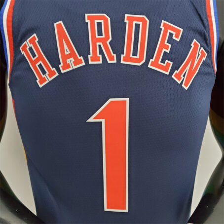 Camisa Regata NBA Philadelphia 76ers – Azul – #1 Harden – 2022 - Imagem 8