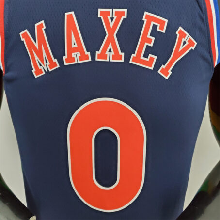 Camisa Regata NBA Philadelphia 76ers – Azul – #0 Maxey – 2022 - Imagem 8