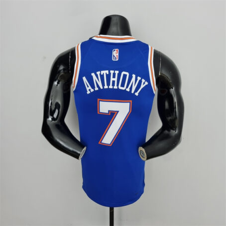 Camisa Regata NBA New York Knicks – Azul – #7 Anthony – 75 Anos - Imagem 8