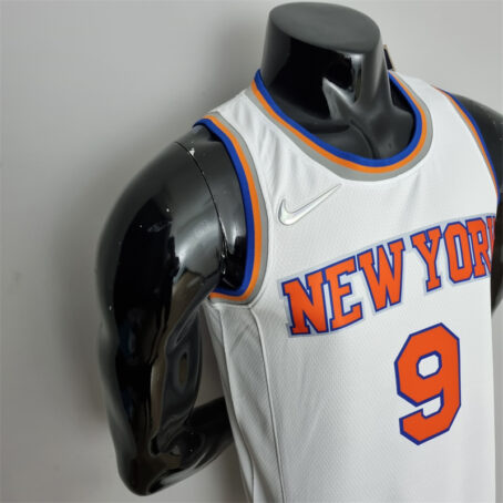Camisa Regata NBA New York Knicks – Branca – #9 Barrett – 75 Anos - Imagem 5