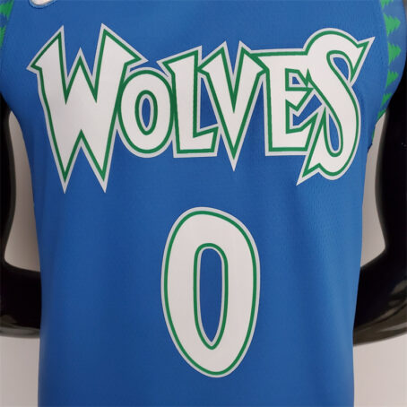 Camisa Regata NBA Minnesota Timberwolves City – Azul – #0 Russel – 75 Anos - Imagem 2