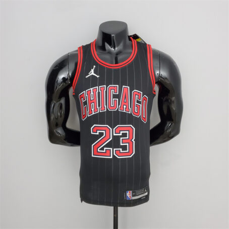 Camisa Regata NBA Chicago Bulls – Preta – #23 Jordan - 75 Anos
