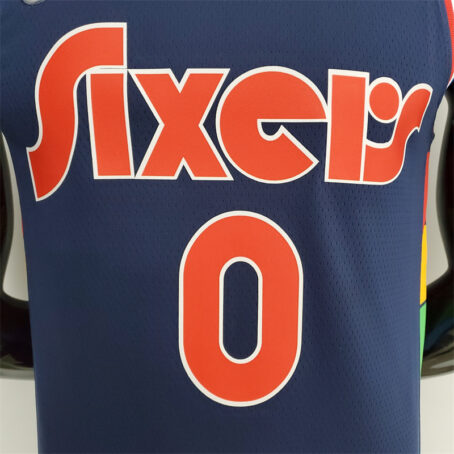 Camisa Regata NBA Philadelphia 76ers – Azul – #0 Maxey – 2022 - Imagem 2