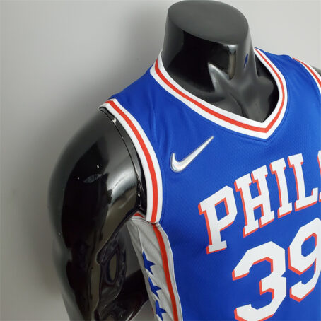 Camisa Regata NBA Philadelphia 76ers – Azul – #39 Howard – 75 Anos - Imagem 5