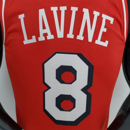 Camisa Regata NBA Chicago Bulls – Vermelha – #8 Lavine – 75 Anos - Imagem 8