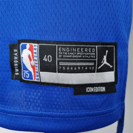 Camisa Regata NBA New York Knicks – Azul – #9 Barrett – 75 Anos - Imagem 6
