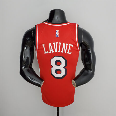 Camisa Regata NBA Chicago Bulls – Vermelha – #8 Lavine – 75 Anos - Imagem 9