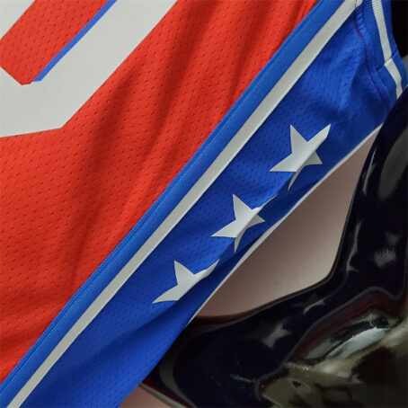Camisa Regata NBA Philadelphia 76ers – Vermelha – #0 Maxey – 2021 - Imagem 7