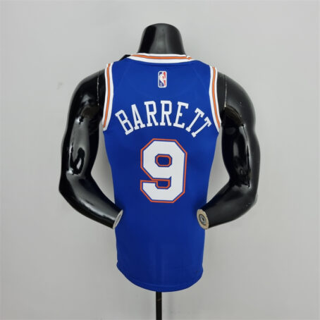Camisa Regata NBA New York Knicks – Azul – #9 Barrett – 75 Anos - Imagem 8